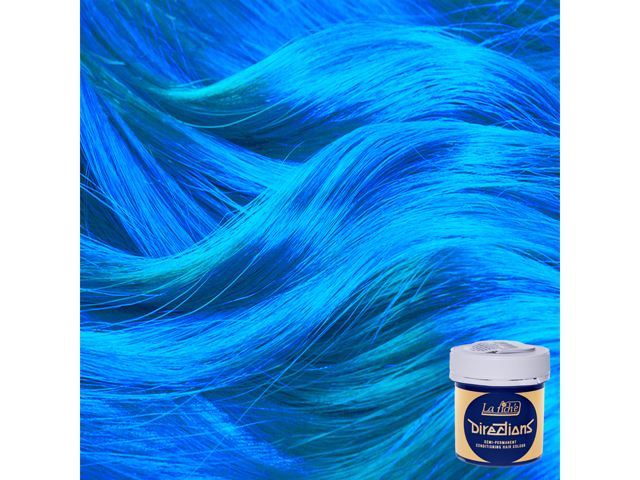 lagoon blue dip dye hair