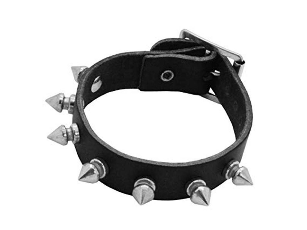1 Row Spiked Studded Wristband Gauntlet Bullet 69