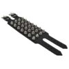 4 Row Spiked Studded Wristband Gauntlet Bullet 69
