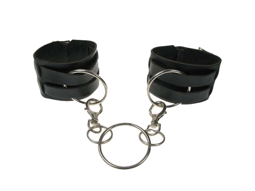 Leather Ring Key Chain Handcuffs Bullet69