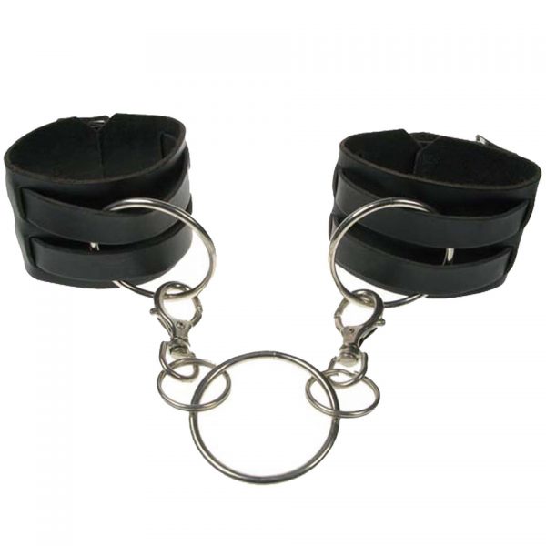Leather Ring Key Chain Handcuffs Bullet69