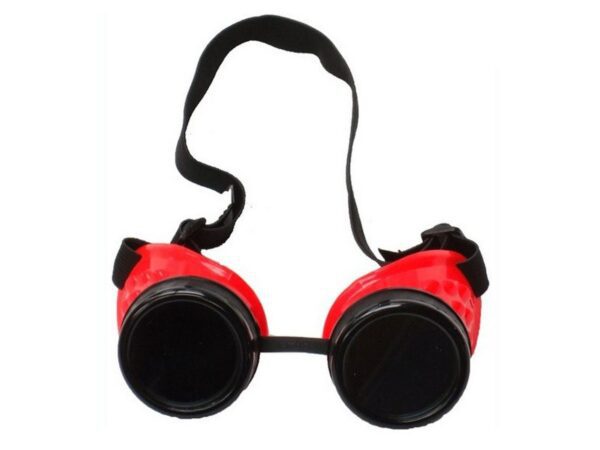 Poizen Industries Steampunk Cyber Goggles Red