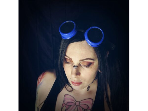 Poizen Industries Steampunk Cyber Goggles Blue