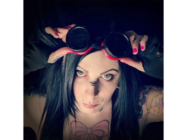 Poizen Industries Steampunk Cyber Goggles Red