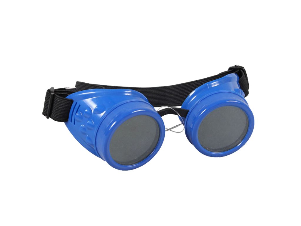 Poizen Industries Steampunk Cyber Goggles Blue