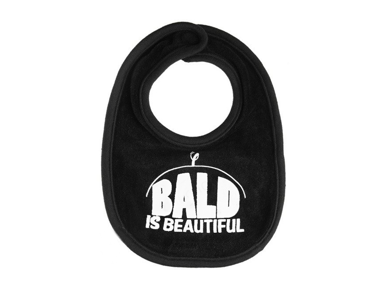 Bald Is Beautiful Baby Bib