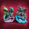 Nest Guardian Dragon Figure Geode Collection