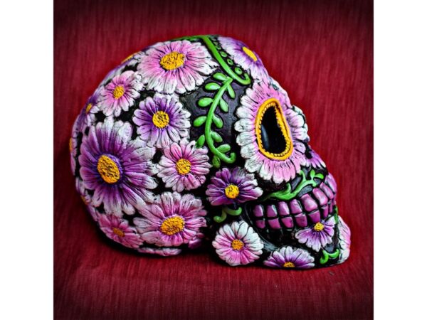 Sugar Petal Skull Day of the Dead Figure