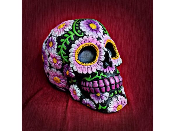 Sugar Petal Skull Day of the Dead Figure