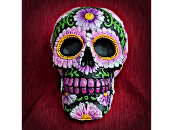 Sugar Petal Skull Day of the Dead Figure