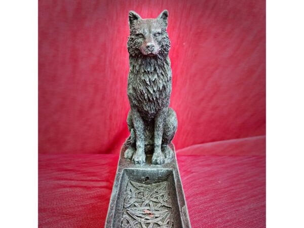 Catching the Scent Wolf Incense Burner