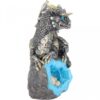 Nest Guardian Dragon Blue Figure Geode