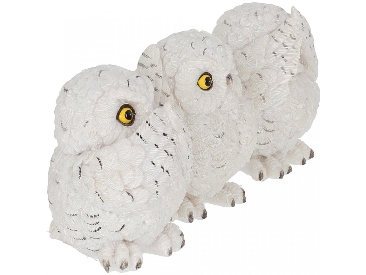 Three Wise Owl Figures
