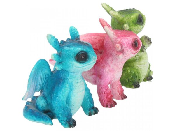 Three Tiny Dragon Figures