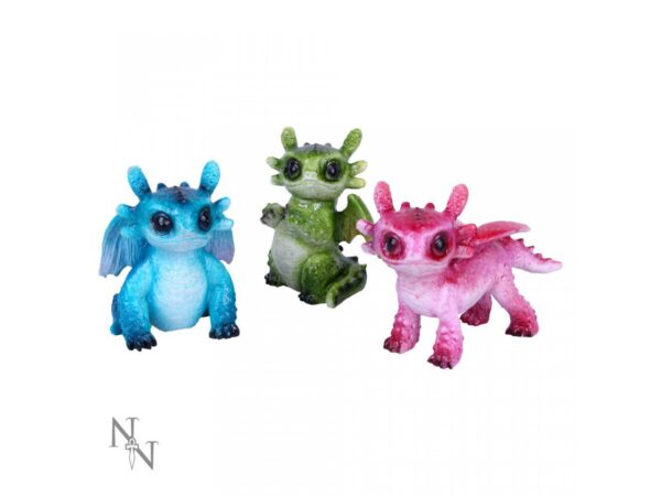 Three Tiny Dragon Figures