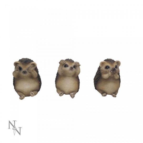 Three Wise Hedgehogs Confucius Figures