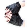 Leather Fingerless Biker Gloves Bullet 69