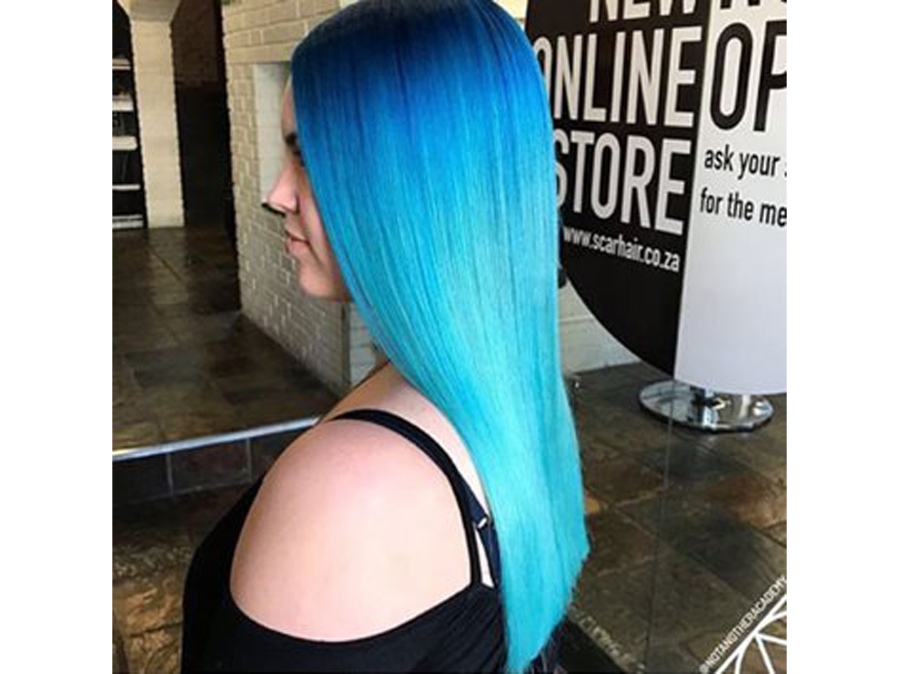 8. Bubblegum Blue Hair Transformation with Crazy Colour - wide 10