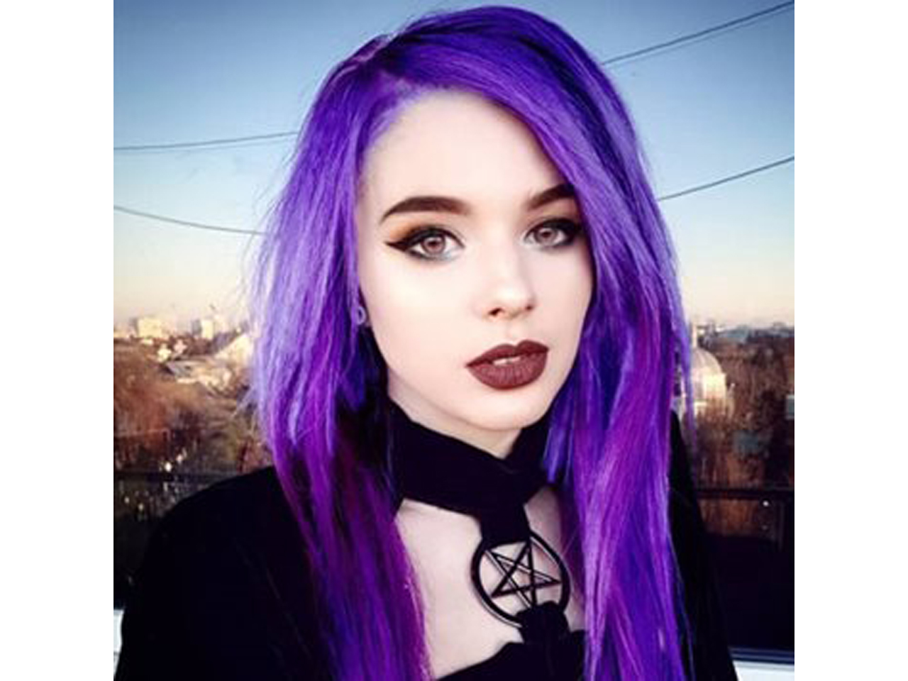 Crazy Colour Hot Purple Hair Dye.