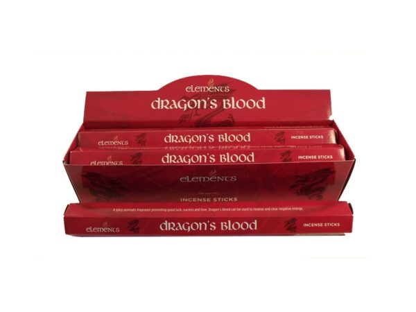 Elements Dragon's Blood Incense Sticks Cleansing Love Money Good Luck Success