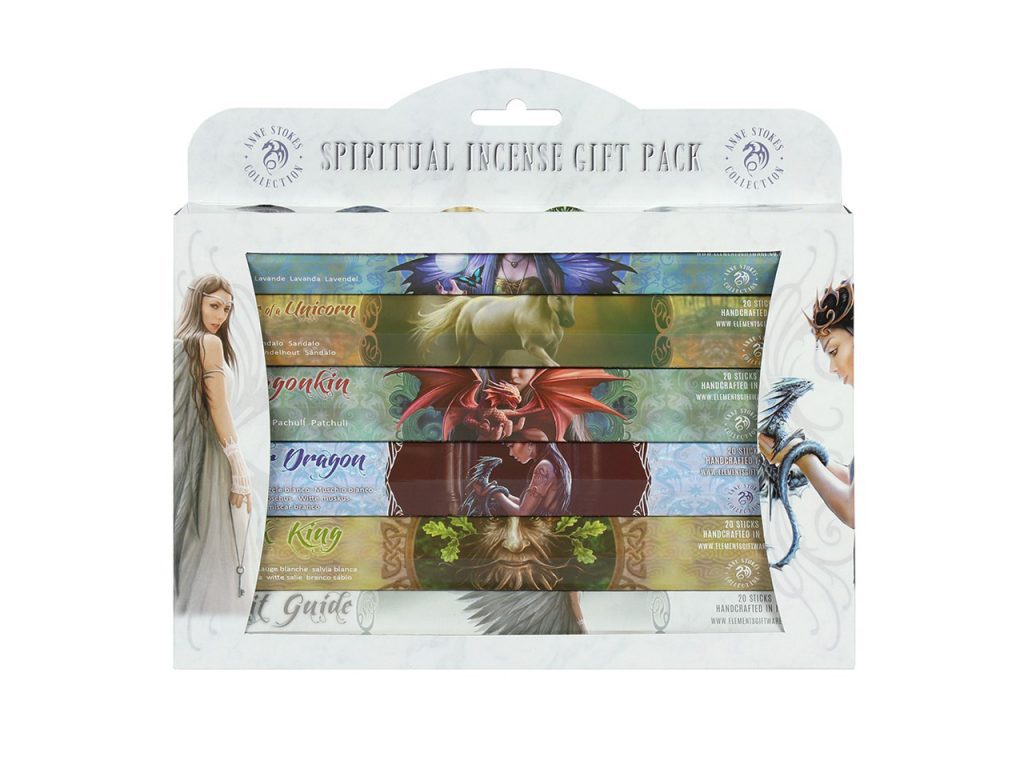 Spiritual Incense Stick Gift Pack Anne Stokes Fairy Dragon Angel Unicorn