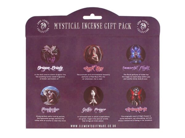 Mystical Incense Stick Gift Pack Anne Stokes Fairy Dragon Angel