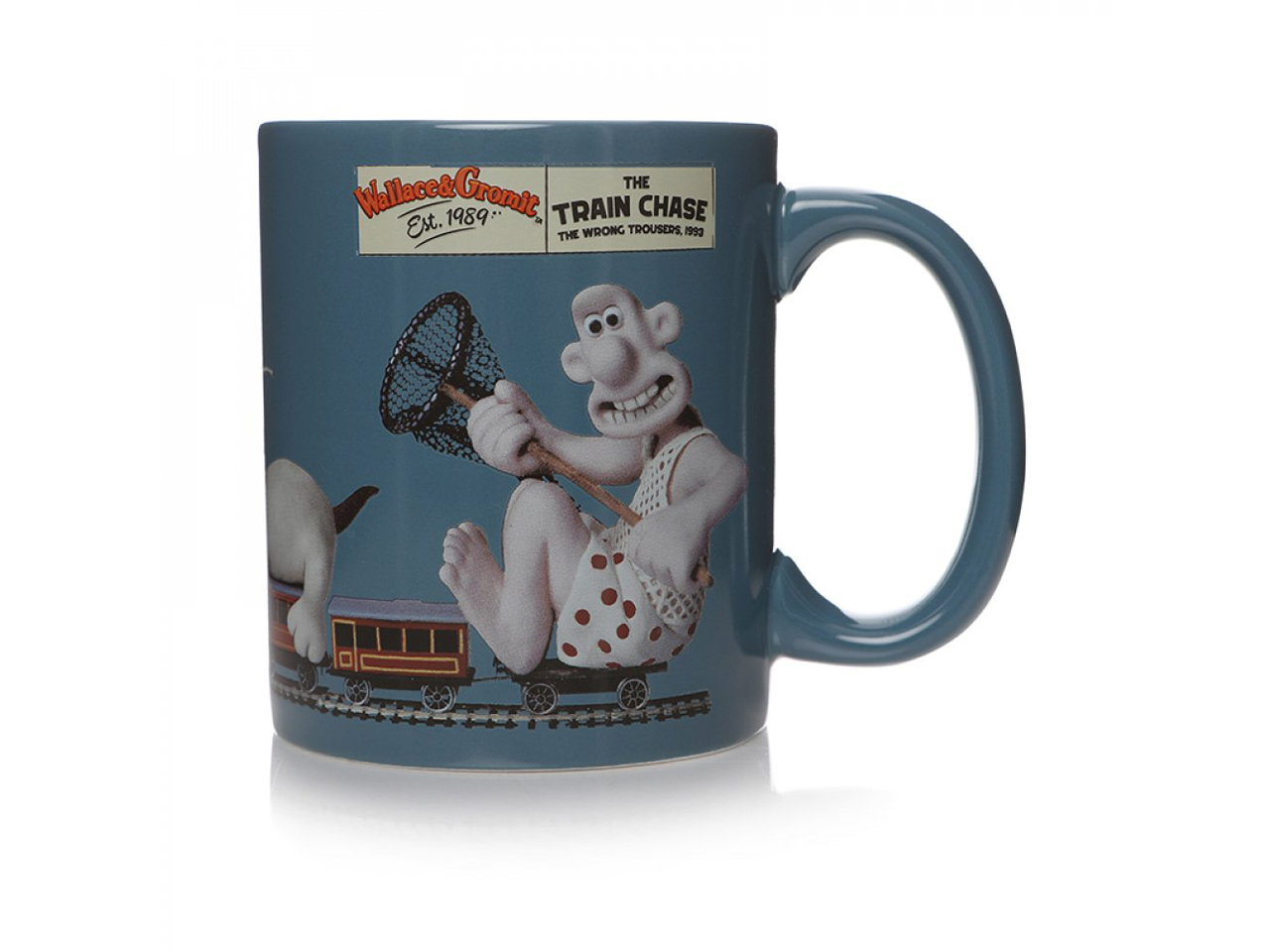 Wallace & Gromit Mug Wrong Trousers Half Moon Bay Aardman Drinkware Kitchenware Home Decor Cartoon