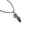 Pink Rose Quartz White Opalite Blue Lapis Lazili Black Agate Onyx Dragon Crystal Choker Necklace Metal Pendant Chakra Dowsing Synthetic Wish Jewellery