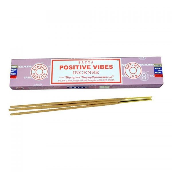 Satya Positive Vibes Boxed Incense Sticks Cleansing Aromatherapy Fragrance Aroma