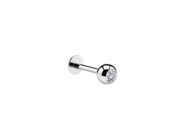Gemmed Titanium Labret Sparkle Jewel Body Jewellery Piercing