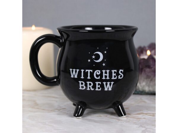 Witches Brew Cauldron Mug Black Magic Witchcraft Wiccan Halloween Potion