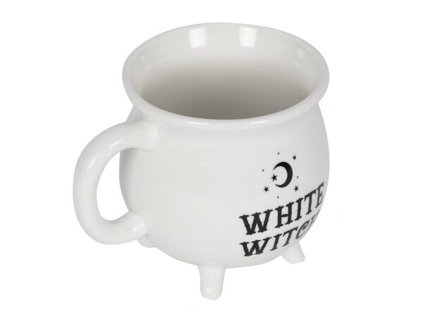 White Witch Cauldron Mug White Magic Witchcraft Wiccan Halloween Potion