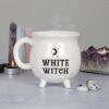 White Witch Cauldron Mug White Magic Witchcraft Wiccan Halloween Potion