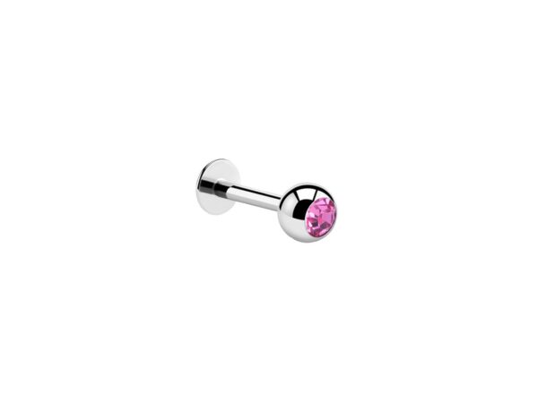Gemmed Titanium Labret Sparkle Jewel Body Jewellery Piercing