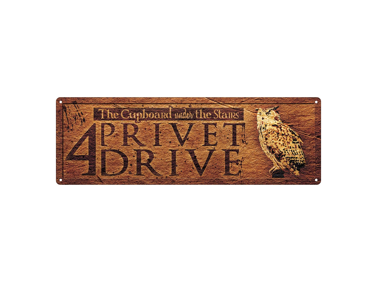 Slim Tin Sign Grindstore Wall Piece Iconic Movie Film Show Harry Potter 4 Privet Drive