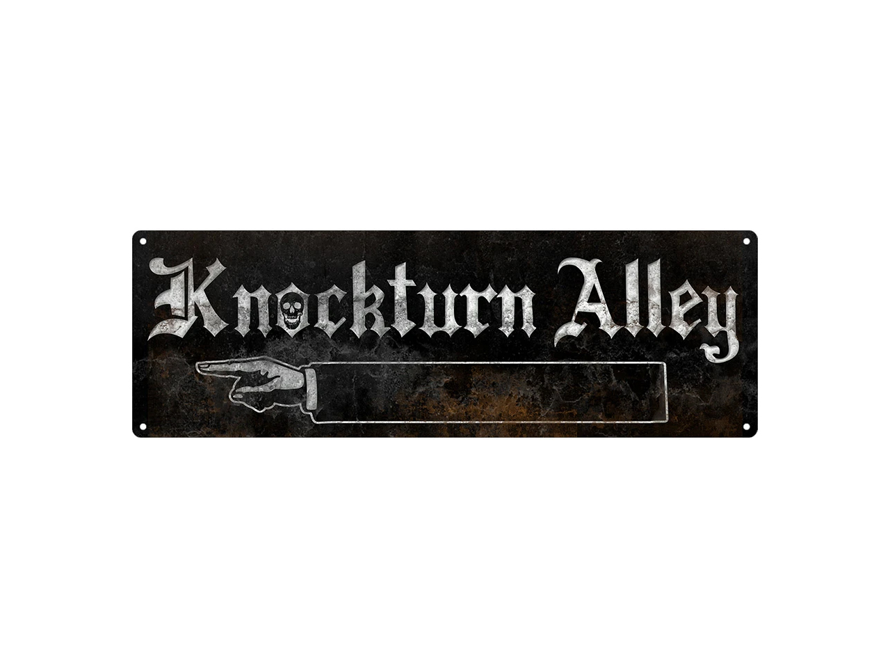 Slim Tin Sign Grindstore Wall Piece Iconic Movie Film Show Harry Potter Knockturn Alley
