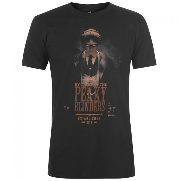 Peaky Blinders T-Shirt Establised 1919 Birmingham Tommy Shelby Television Series Show Official