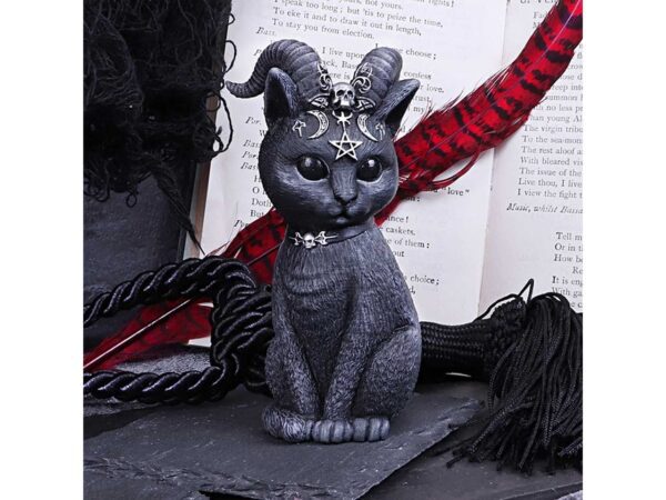 Pawzuph Cat Nemesis Now Baphomet Occult Witchcraft Familiar Spiritual Dark Spirits Figure Magic Pentagram