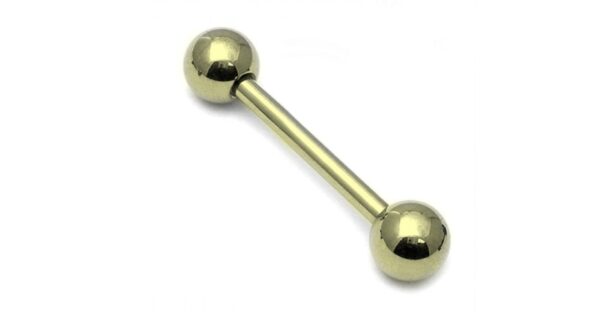 PVD Gold 1.6 Titanium Barbell