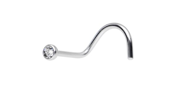 Gemmed Titanium Nose Stud