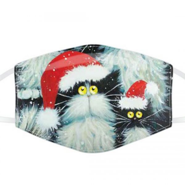 Christmas Cats Face Mask