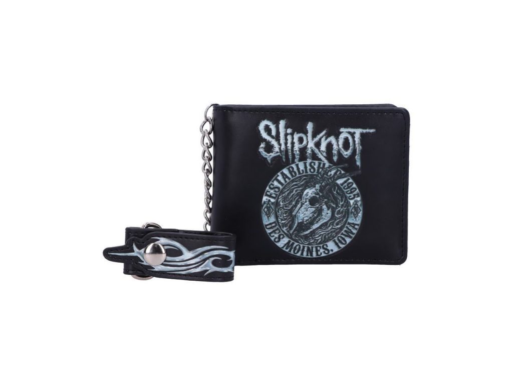 Slipknot Flaming Goat Iconic Band Wallet Chain Merch Music Rock Metal Emo