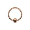 Rose Gold Titanium BCR Ball Capture Ring