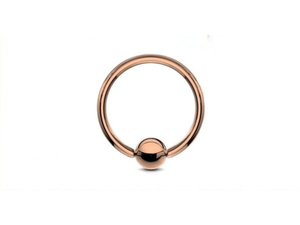 Rose Gold Titanium BCR Ball Capture Ring