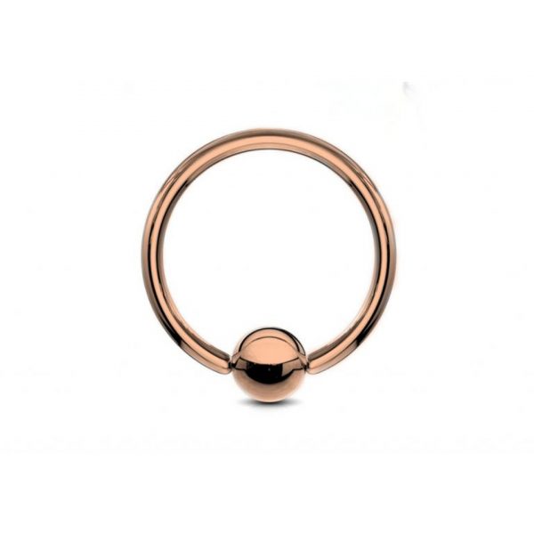 Rose Gold Titanium BCR Ball Capture Ring
