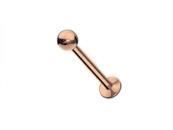 Rose Gold Coated Titanium Labrets Pink Gold