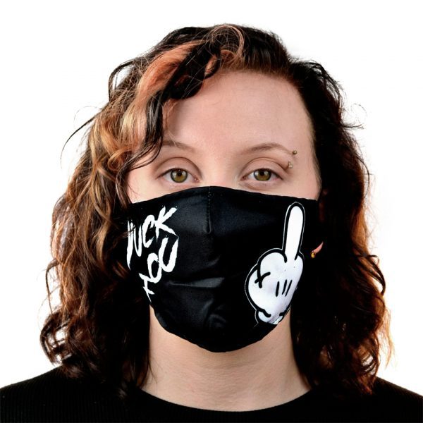 Yuck Fou Fabric Cloth Mask Face Covering Reusable Filter Innocent Clothing Cupcake Cult