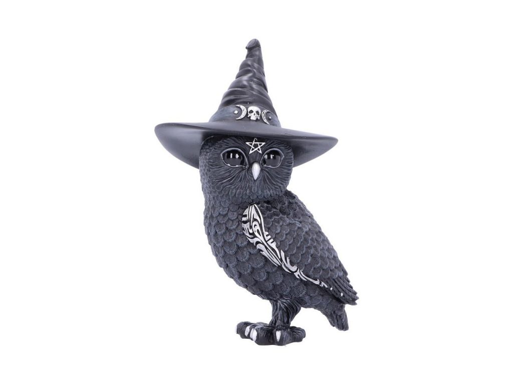Owlocen Witch Owl Cult Cuties Cat Nemesis Now Baphomet Occult Witchcraft Familiar Spiritual Dark Spirits Figure Magic Pentagram