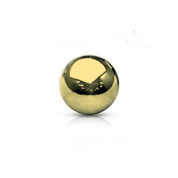 PVD Gold Plain Ball Attachment Screw Thread Balls
