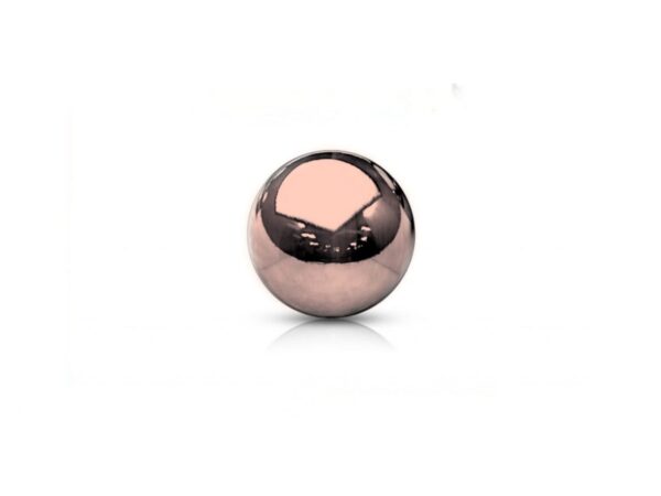 Rose Gold Plain Ball Attachment Screw Thread Balls